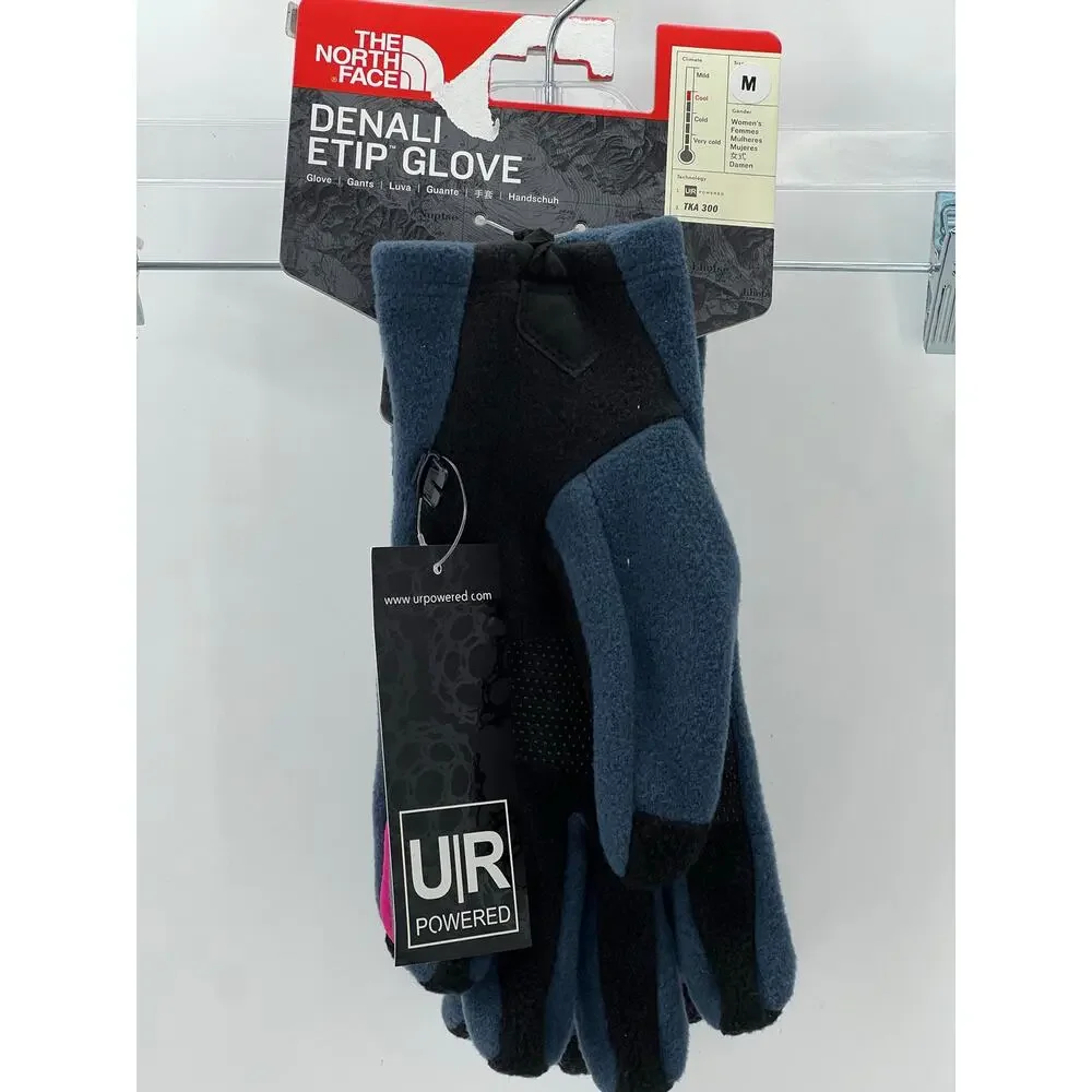 The North Face Women's Gloves Midweight Fleece Hot Pink Black Size Medium NWT